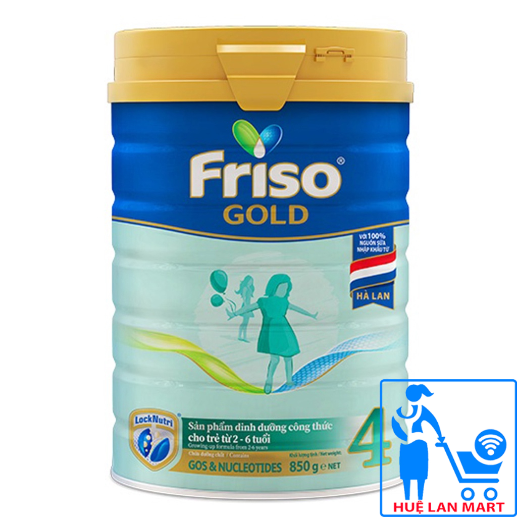 [CHÍNH HÃNG] Sữa Bột Friesland Campina Friso Gold 4 - Hộp 850g (Sản phẩm dinh dưỡng công thức cho trẻ từ 2 - 6 tuổi)