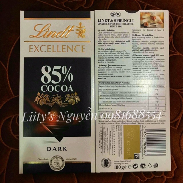 Socola Cacao Vị đắng