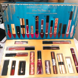 Tách set son sephora give me more lip 2017