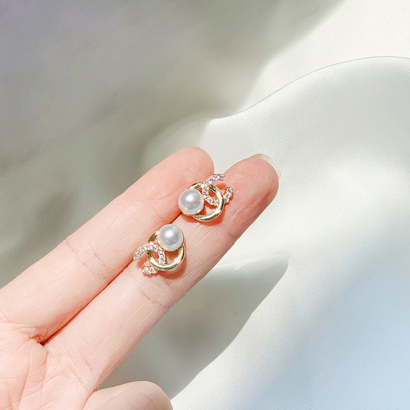 Đôi khuyên tai nữ hình tròn thời trang Hàn Quốc