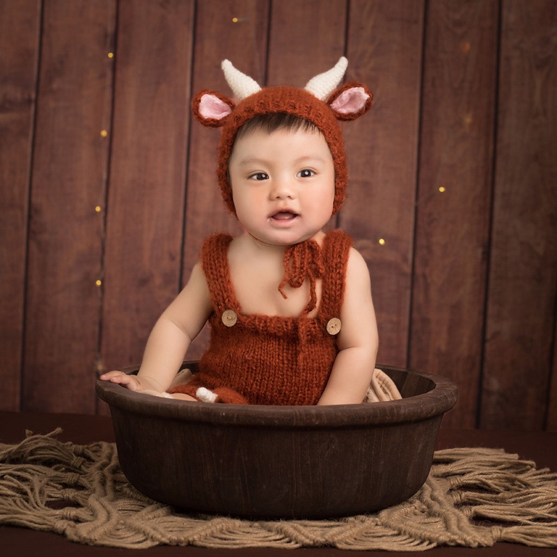 Bộ Đồ Hóa Trang Gấu Chụp Ảnh Cho Bé