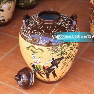 Vò nước, vò R chú bé cưỡi trâu