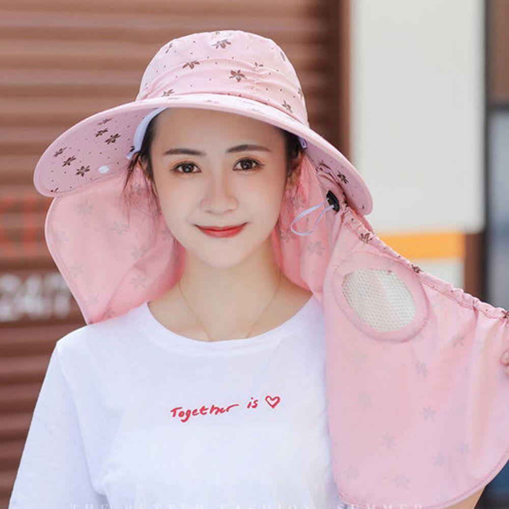 Nón Tai Bèo Chất Liệu Polyester Chống Gió Chống Tia UV In Họa Tiết Hoa Dùng Trong Nông Trại Sự Bảo Vệ