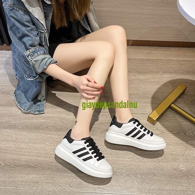 Giày Thể Thao nam nữ MC 3 sọc đen Cao Cấp