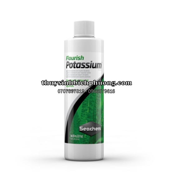 PHÂN NƯỚC BỔ SUNG KALI SEACHEM FLOURISH POTASSIUM - CHỐNG RỮA LÁ VÀ VÀNG LÁ CHO CÂY THỦY SINH
