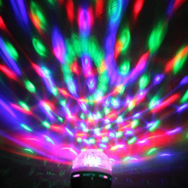 Bóng đèn led xoay nhiều màu E27 3W 100-240V chất lượng cao | BigBuy360 - bigbuy360.vn