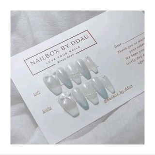 Nail box móng thiết kế ombre xanh dễ thương