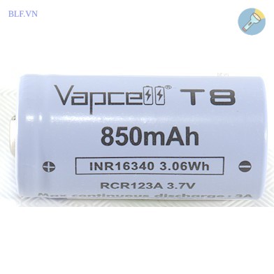 [P19] Pin sạc Vapcell T8 INR 16340 850mAh