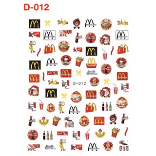 sticker mẫu chữ 4