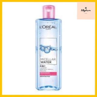 Nước Tẩy Trang L'Oreal 3 In 1 Micellar Dưỡng Ẩm Da (400ml)
