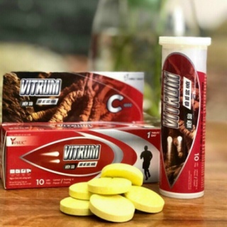 Viên sủi khỏe bổ sung vitamin C, dùng 1 viên mỗi ngày, vittrum, tuýp 10 viên