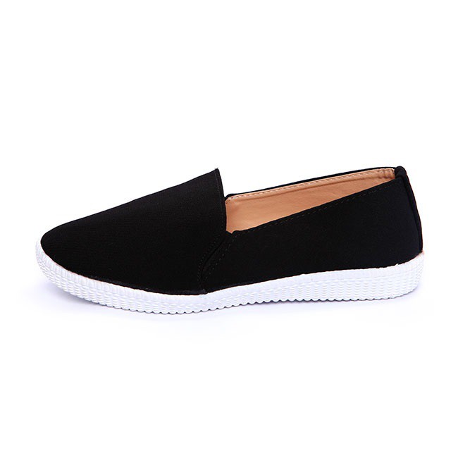 Giày Slip On Nữ Khải Nam Màu Đen