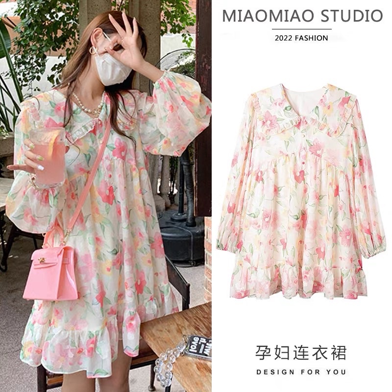 [Ảnh thật/Video]Đầm hoa Sắc Màu dáng babydoll xinh xắn Váy hoa đi biển cực xinh