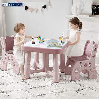 Bộ bàn kèm 2 ghế style Hàn Quốc cao cấp cho bé BB2G-101