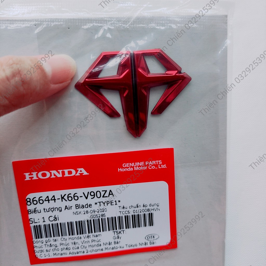 Tem biểu tượng AB cho xe Honda Air Blade hàng zin chính hãng