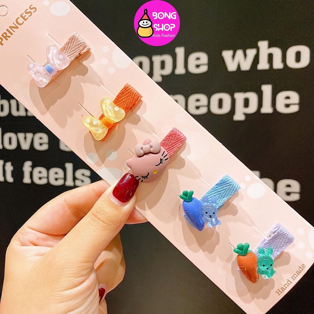 Set 5 cặp tóc xinh xắn dành cho Bé Gái