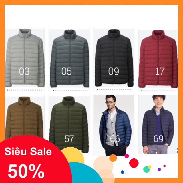⭐ Xả Hàng - Áo phao lông vũ Uniqlo Nam -A23 new * ⇥ : ☑ ⭐ ⚡