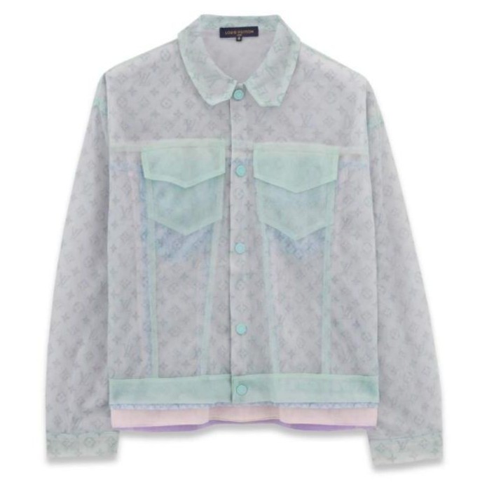 MultiColoured Tulle Denim Jacket