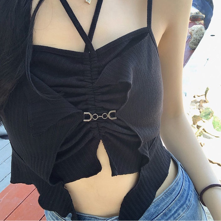 Áo Hai Dây Màu Sắc Thời Trang Mùa Hè Quyến Rũ Cho Nữ