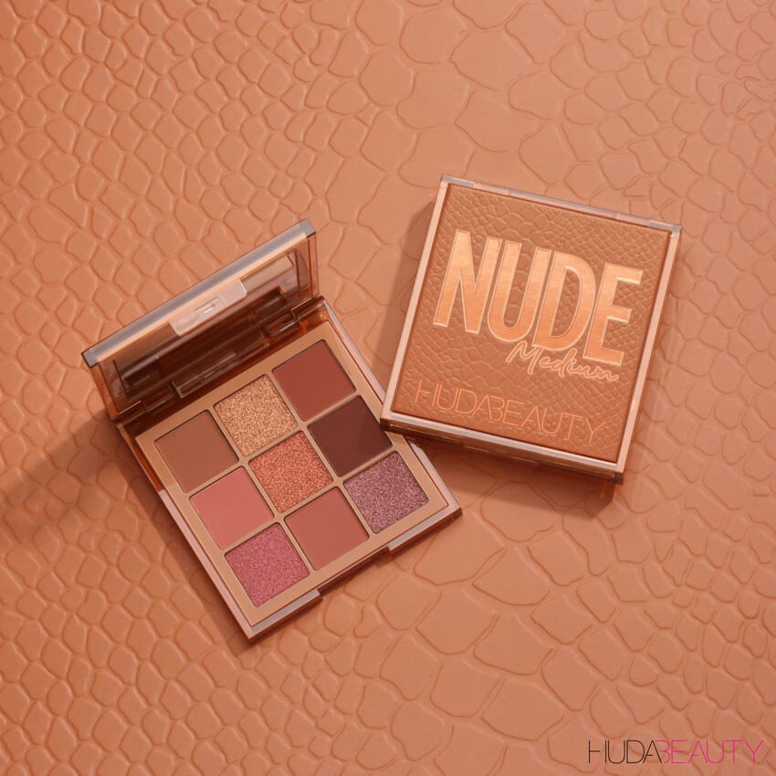 (Hàng Mới Về) Bảng Phấn Mắt Huda Beauty 9 Màu Nude Trang Điểm Chuyên Nghiệp