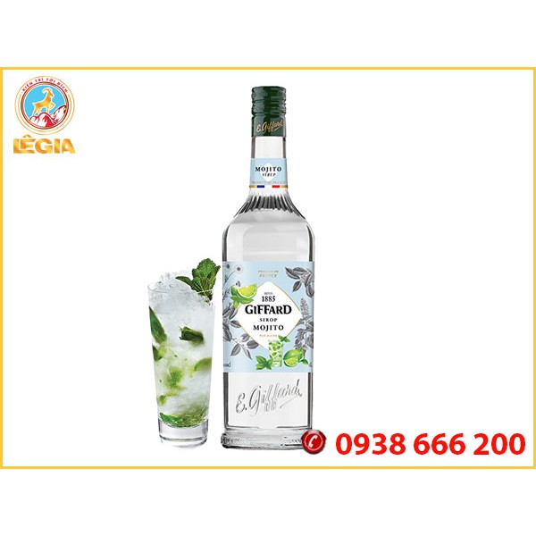 SIRO GIFFARD CHANH VÀ BẠC HÀ 1L - GIFFARD MOJITO SYRUP