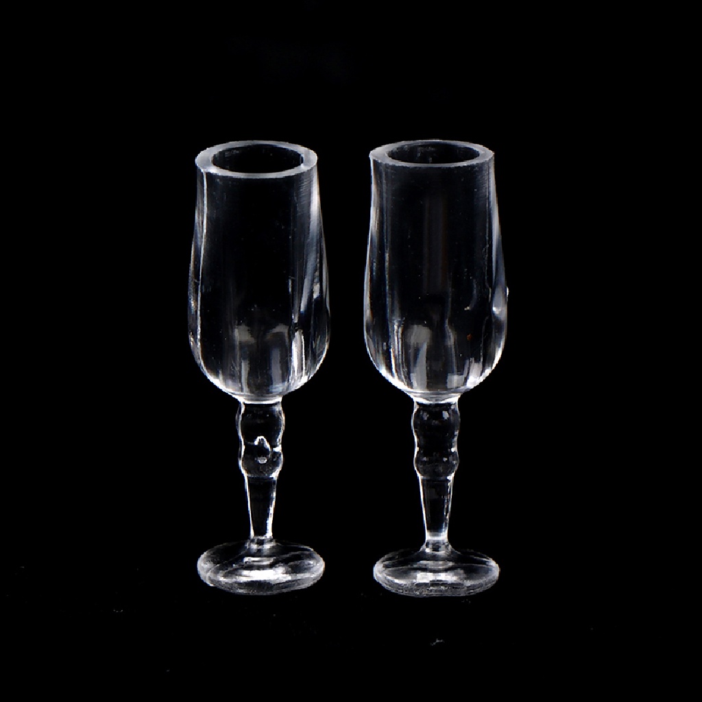 Set 6 Ly Thủy Tinh Uống Rượu Vang Cho Nhà Búp Bê