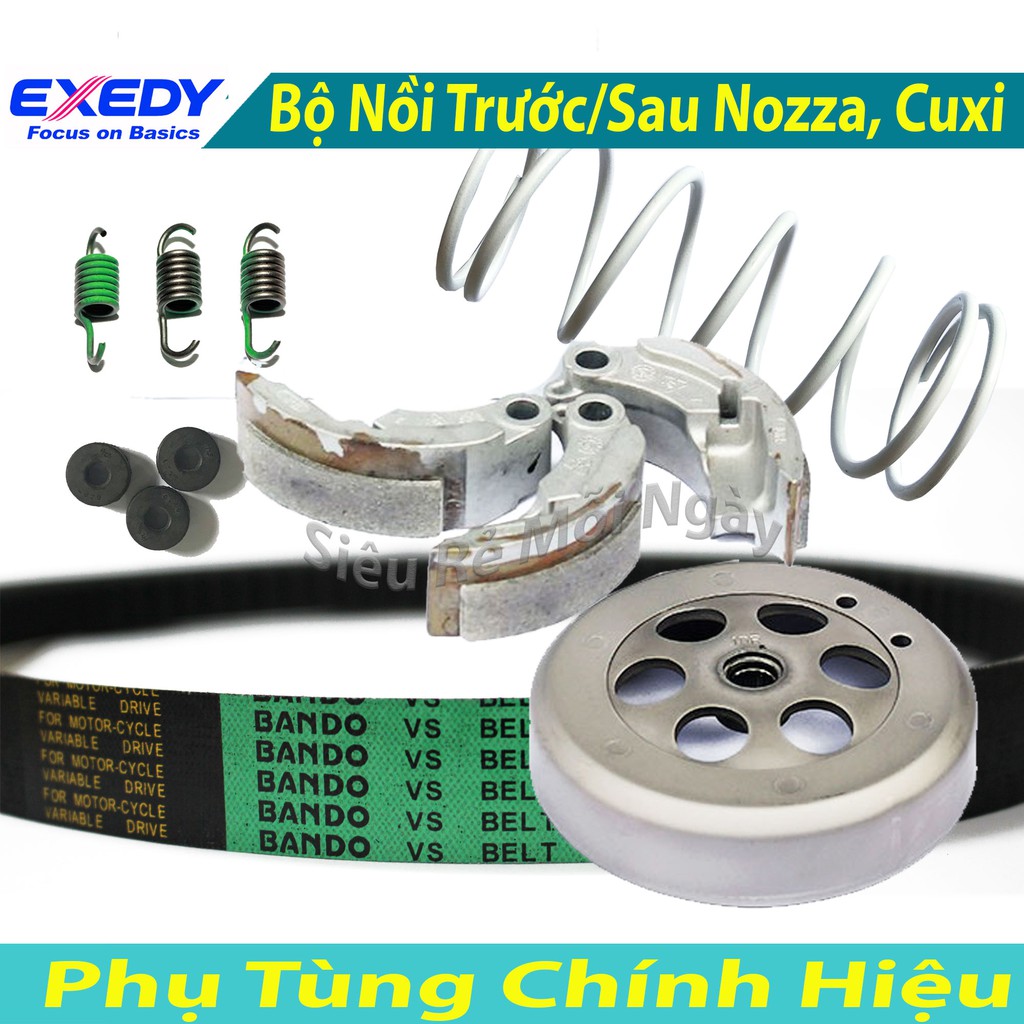 Full Bộ Nồi Trước Sau dùng cho xe Nozza, Cuxi