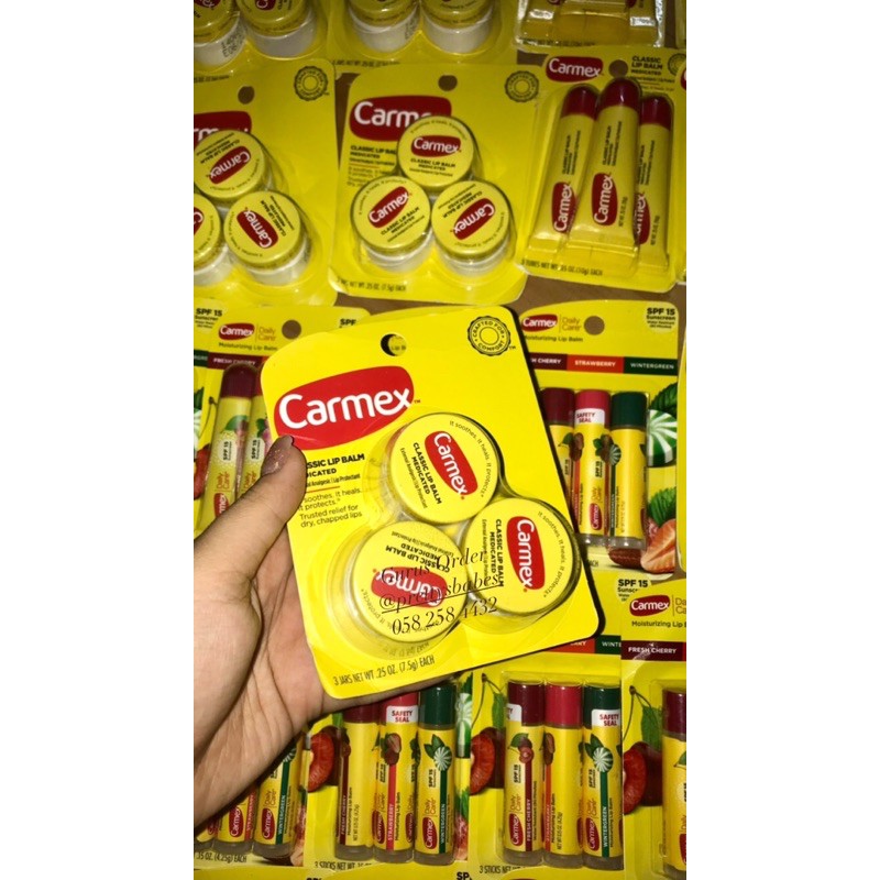 (BILL US) Son dưỡng môi CARMEX - Giảm khô môi, dưỡng ẩm, chống nắng, chống rạn nứt môi | BigBuy360 - bigbuy360.vn