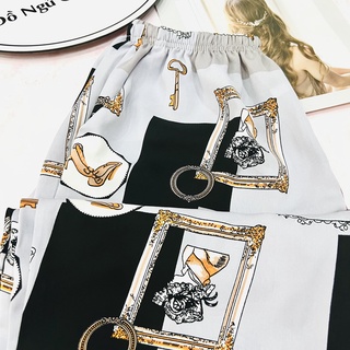 Pijama quần lửng lụa mango mềm mịn Có Size Lớn 75kg mặc đôi mẹ con