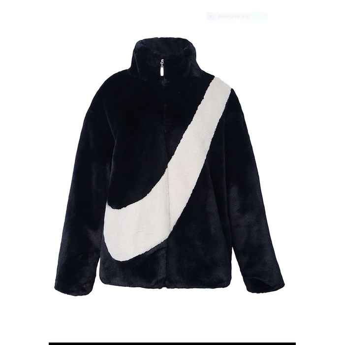 Áo khoác lông hình nike nam nữ chất dày dặn thích hợp cho mùa đồng phong cách NOWSTORE