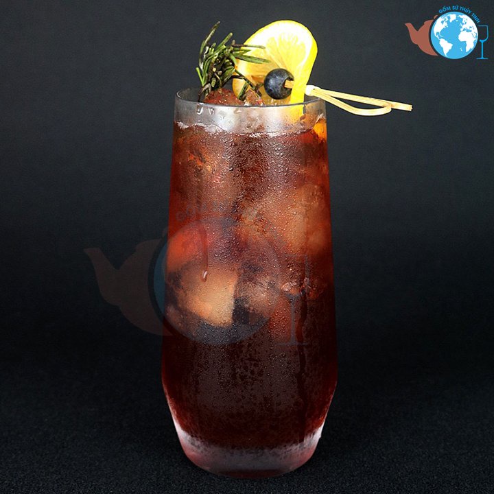 Ly thuỷ tinh cao cấp Long Drink 550ml, ly uống sinh tố, cafe dạng cao cực sang