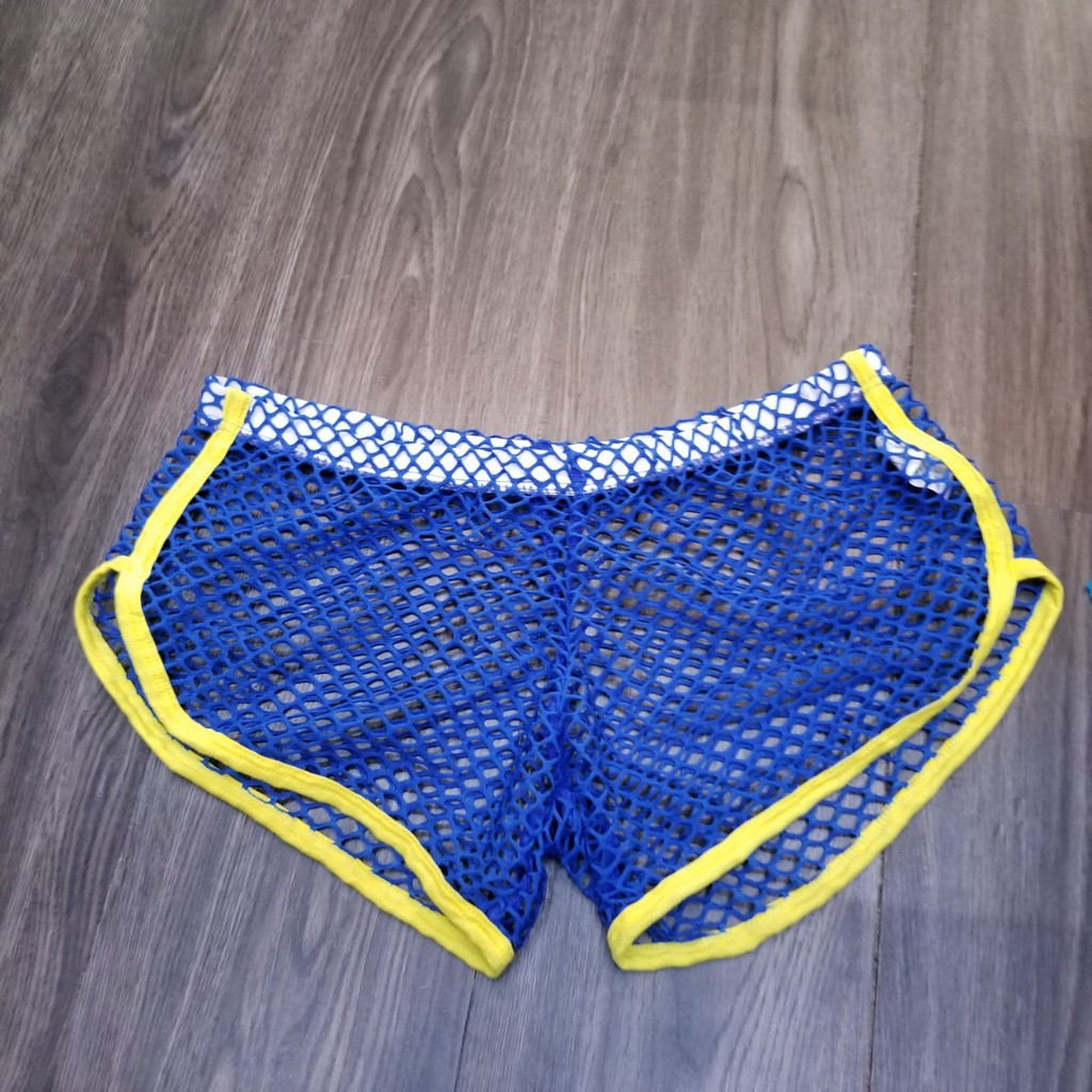 Quần ngủ nam, quần ngủ lưới cotton xuyên thấu thoáng mát
