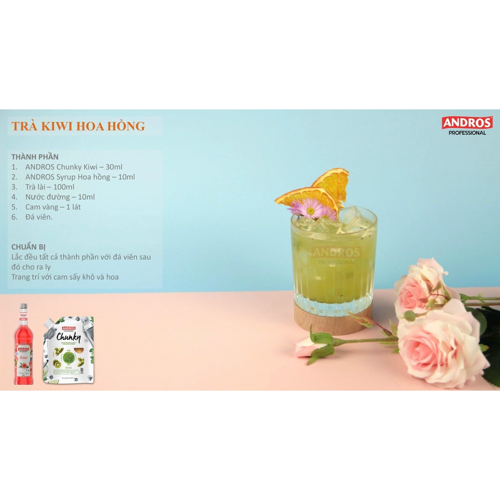 Mứt Trái Cây Chunky Kiwi Bịch 1Kg.Hàng công ty có sẵn giao ngay