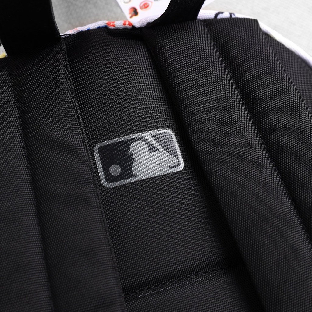Balo MLB NY Trắng Monogram Backpack Full Tag Code