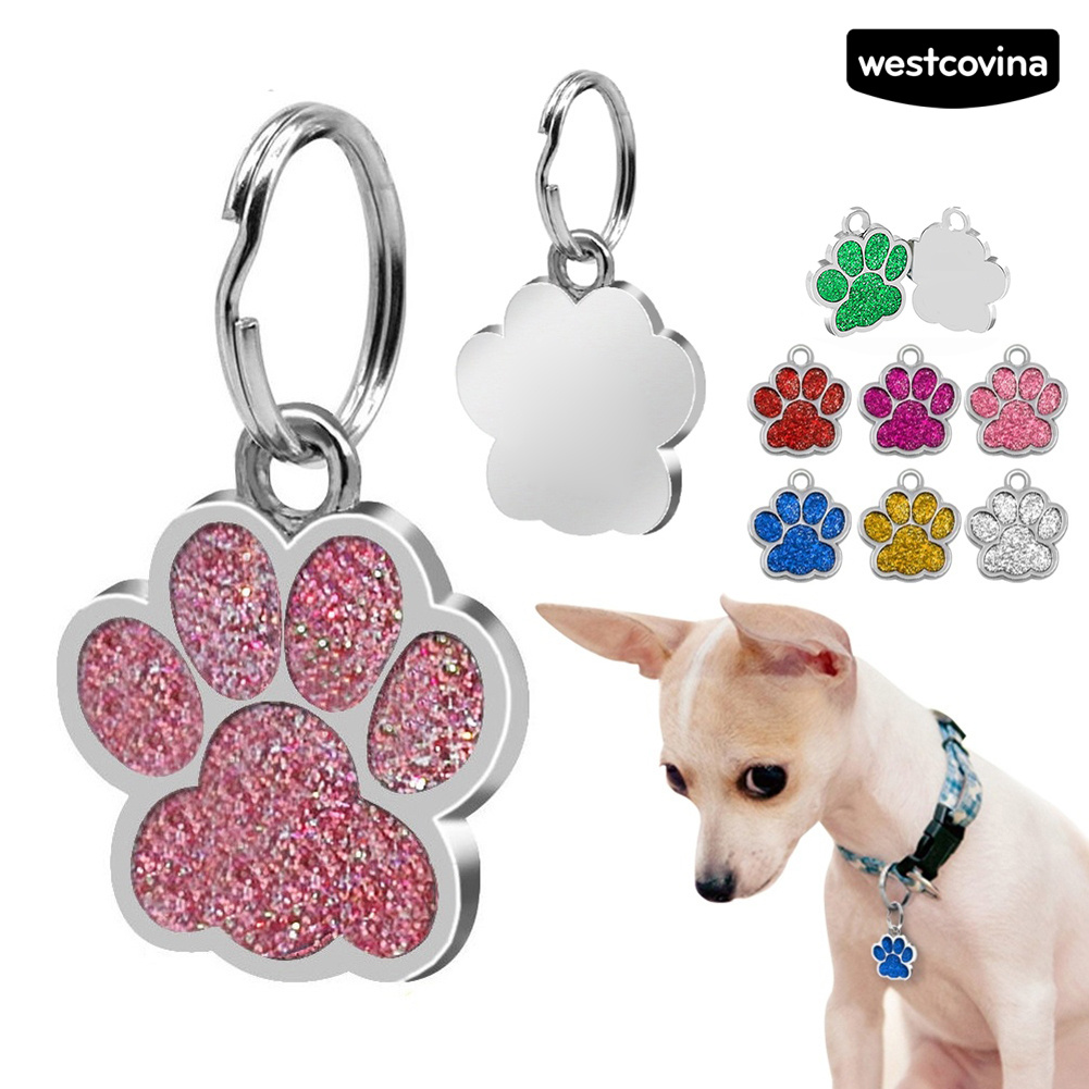 Thẻ Tên Hình Dấu Chân Cho Thú Cưng Siêu Bền