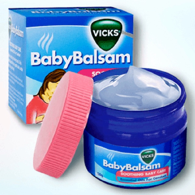 Dầu bôi ấm ngực giảm ho Vicks Baby Balsam 50gr