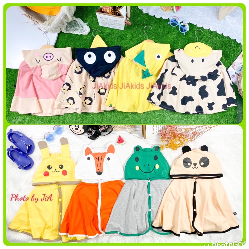 ÁO CHOÀNG CHỐNG NẮNG THÚ COTTON 4 CHIỀU MINKYMOM CHO BÉ TỪ 1 TUỔI