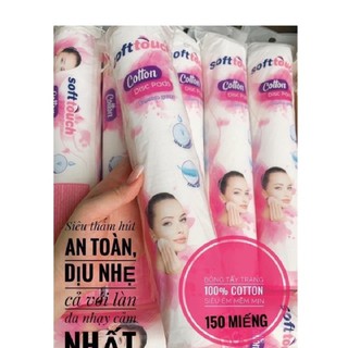 Bông tẩy trang Soft Touch Cotton 150 miếng