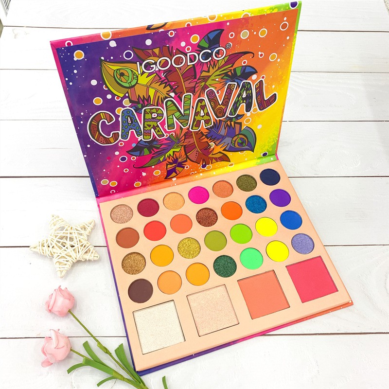 (Hàng Mới Về) Bảng Phấn Mắt 2 Màu Sắc 3% 5% Off 28 Màu Trang Điểm Bắt Sáng Má Hồng