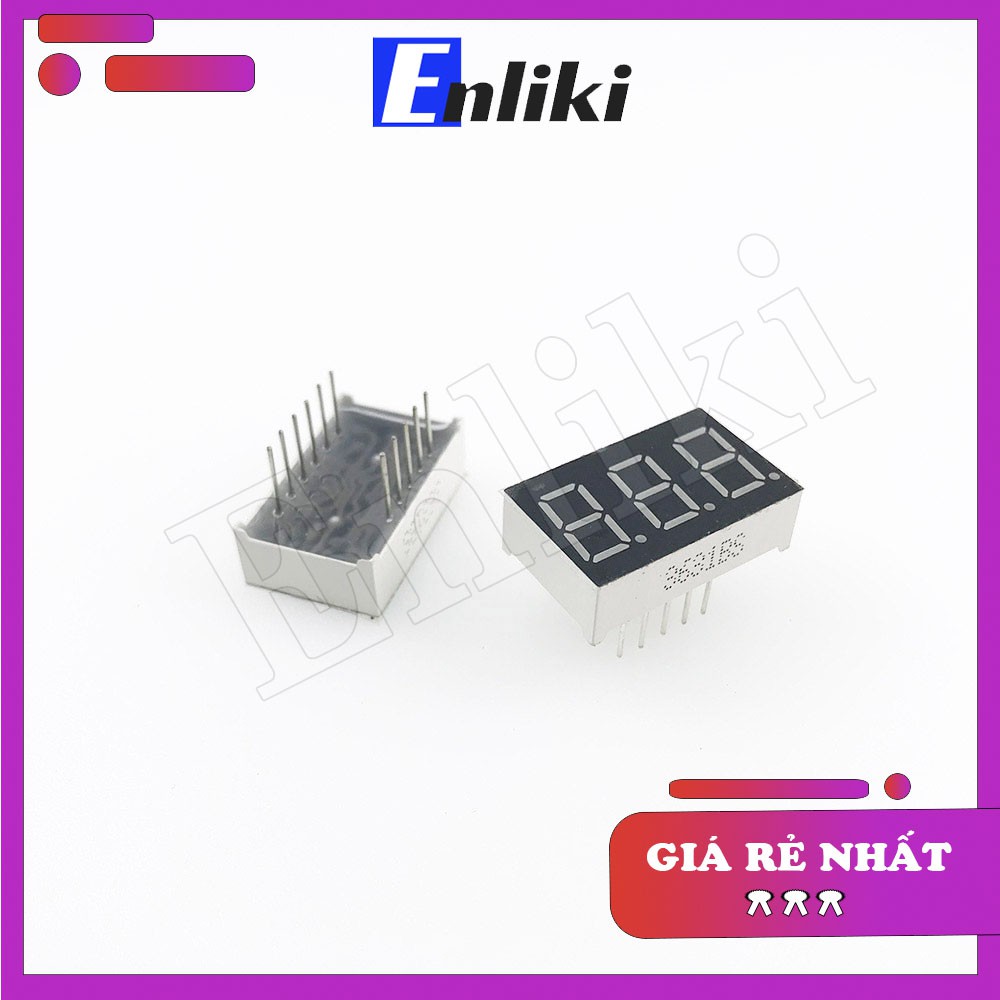 Led 7 thanh 0.36inch 3 Số màu đỏ (anot Chung)