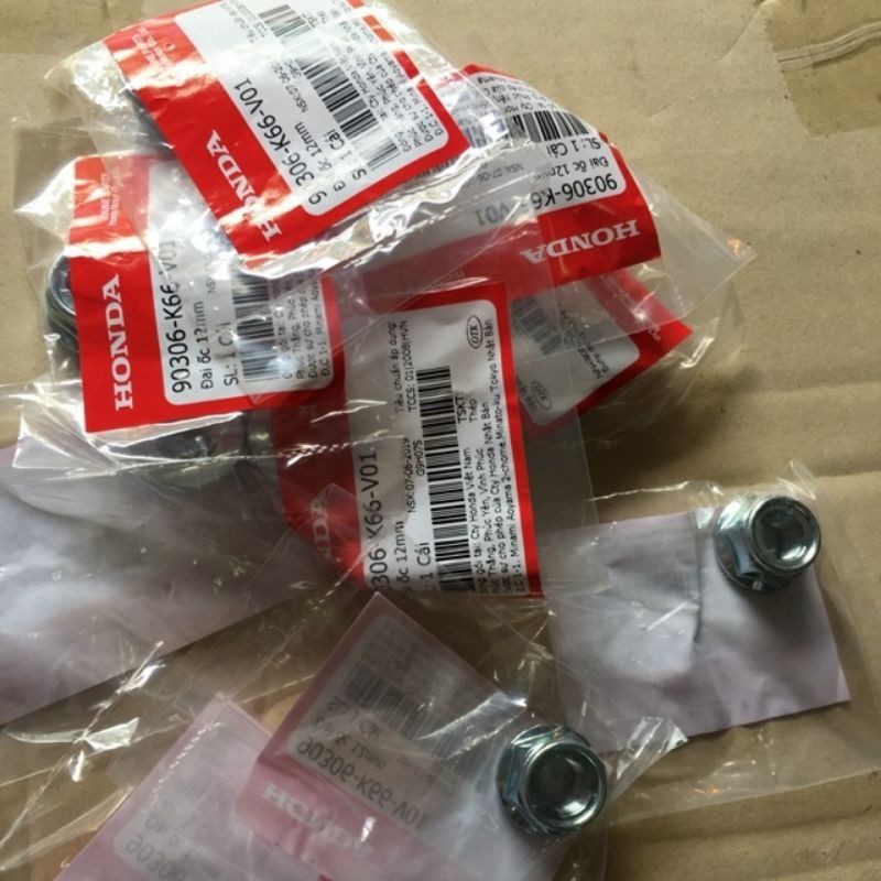 ốc bánh trục trước và sau xe dream wave hàng chính hãng