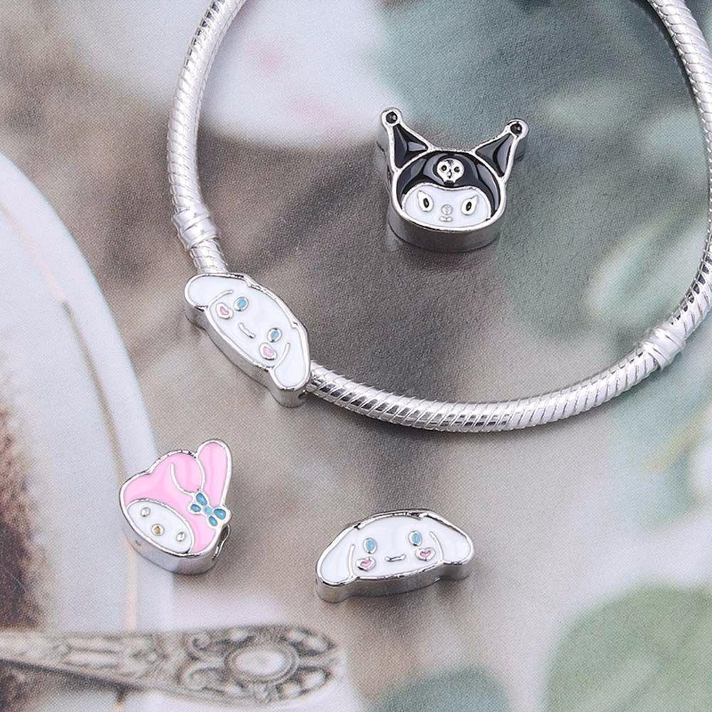 Vòng Tay Chuỗi Hạt Xâu Kuromi DIY Dùng Làm Quà Tặng Sinh Nhật Cho Bé