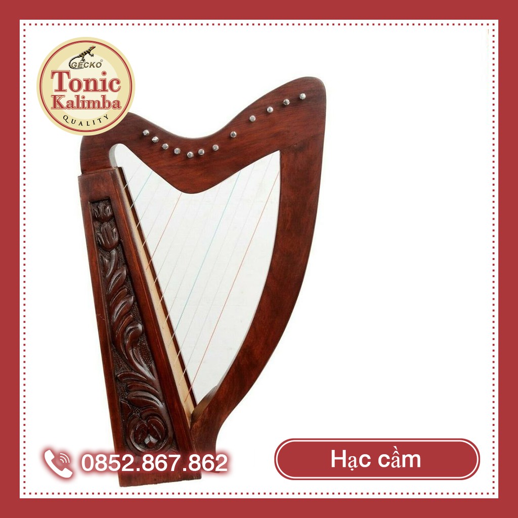 Đàn lyre Harp đàn hạc thủ công Tặng full phụ kiện bảo hành thân đàn 10 năm tặng đàn kalimba 17 phím KATENE-W01029