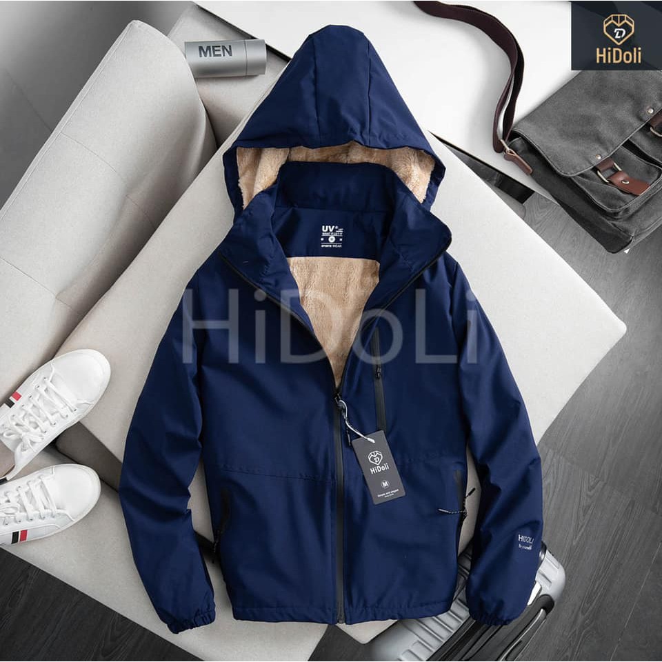 Áo khoác đôi gió lót lông cao cấp 2 lớp, chất gió tráng bạc, chống nước,chống gió, ngăn tia UV tuyệt đối