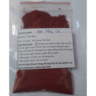 Bột Gạo Men Đỏ 100G - Bột Hồng Cúc 100G