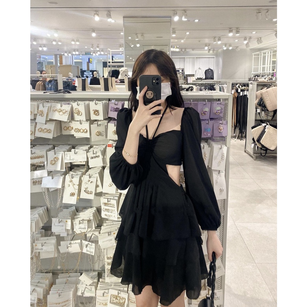 Đầm thiên nga khoét eo thiết kế 3 tầng sang chảnh lộng lẫy đầm dự tiệc dạo phố cực xinh | BigBuy360 - bigbuy360.vn