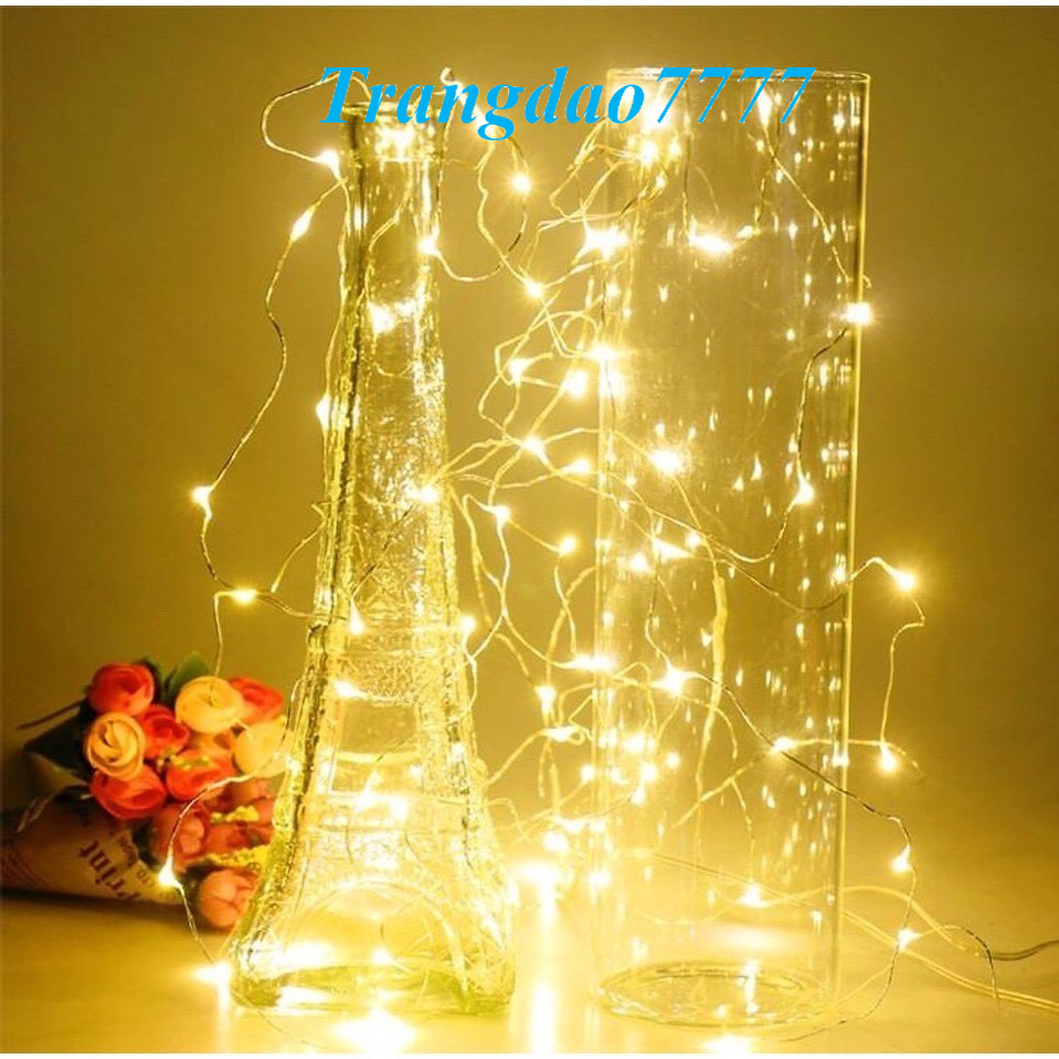 Đèn Led Xài Pin AA Không Chớp Nháy Dài 3M 30 Bóng Đèn Led Đom Đóm Fairy Light Trang Trí Decor Mô Hình Đẹp Rẻ