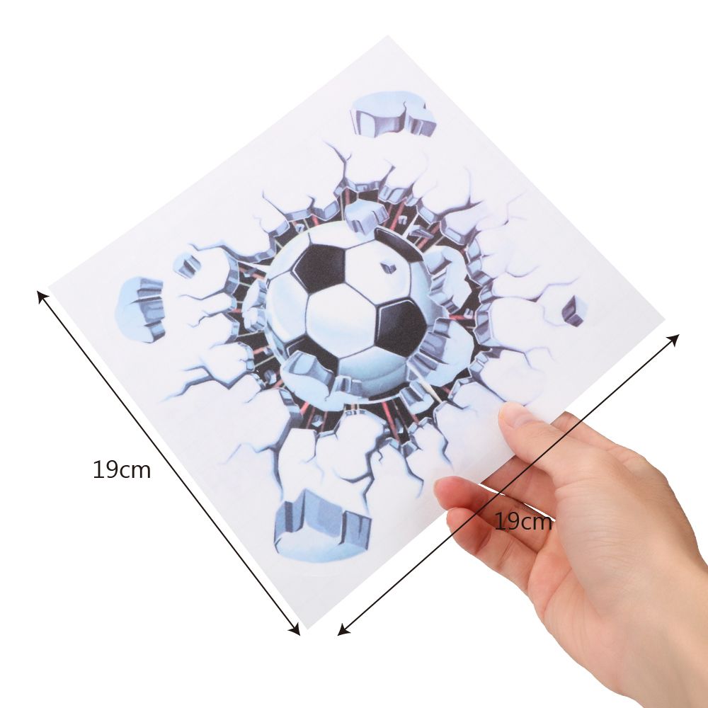Miếng dán trang trí xe ô tô hình quả bóng đá 3d độc đáo