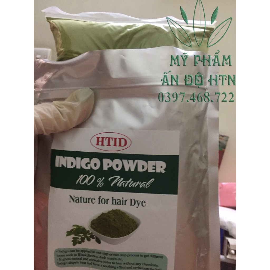 Bột lá nhuộm tóc bạc lá chàm - Indigo powder 100g