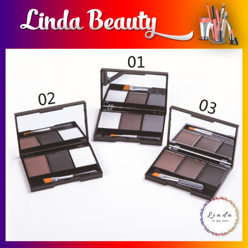 Phấn kẻ chân mày 3 ô SR siêu xinh | BigBuy360 - bigbuy360.vn